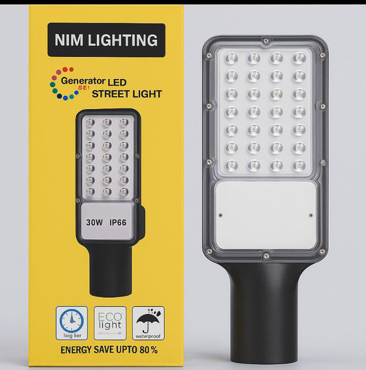 High Lumen 30W LED Street Light | IP66 Rated for All Weather Conditions